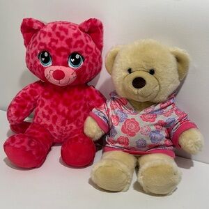 2 BUILD A BEARS WITH SWEATSHIRT